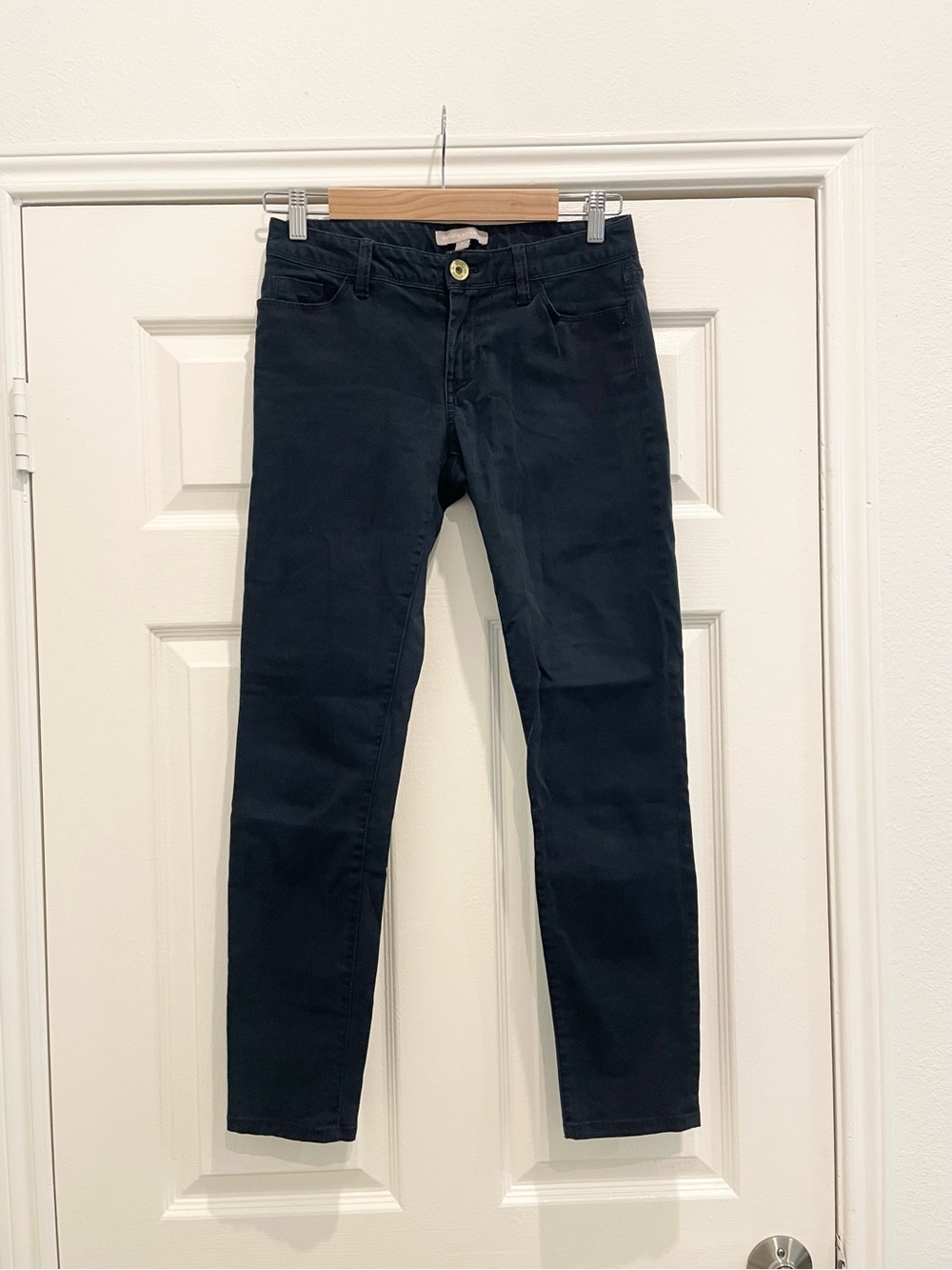Banana Republic Luxe Twill Skinny Pants, Size 26, Black